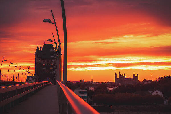 Wall Art - Photograph - Dusk in Worms by Marc Braner