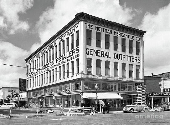 EARTHQUAKE MOTTMAN BLDG, APRIL 1949 by Merle Junk EARTHQUAKE MOTTMAN BLDG, APRIL 1949 by Merle Junk
