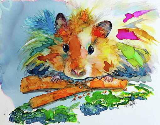 Hamster At Beach Art Print by N Akkash - Fine Art America