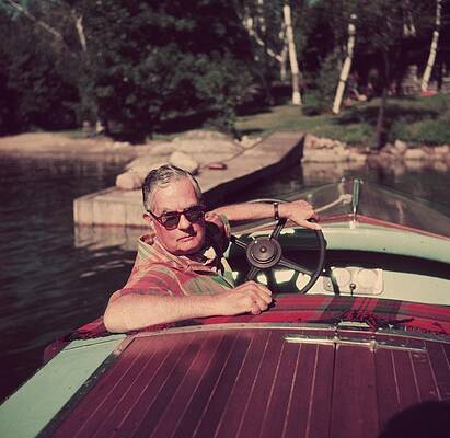 Edward J Noble Print by Slim Aarons