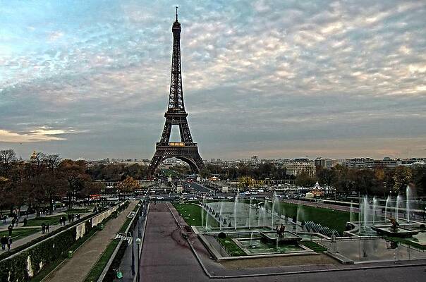 Wall Art - Photograph - Eifell Tower,Paris by Martin Smith
