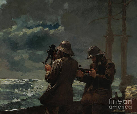 Wall Art - Painting - Eight Bells by Winslow Homer by Winslow Homer