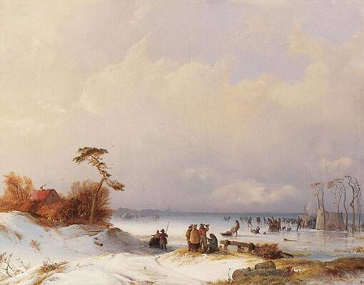 Wall Art - Painting - Eisvergnugen by Carl Hilgers