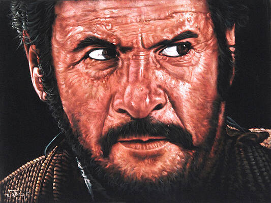 Wall Art - Painting -  Eli Wallach Tuco portrait from The Good the Bad and the Ugly  by Jorge Torrones