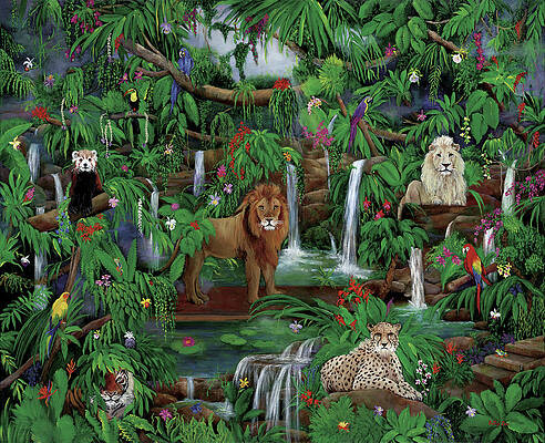 African Jungle Paintings | Fine Art America