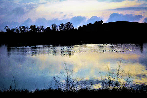 Evening Sky and Reflections by Karen Majkrzak Evening Sky and Reflections by Karen Majkrzak