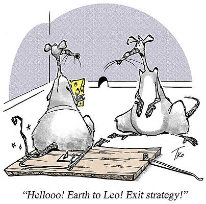 Wall Art - Drawing - Exit Strategy by Tim O'brien