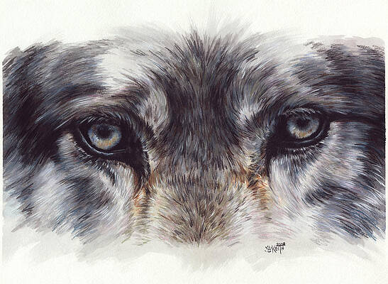 Wolf Eyes Paintings - Pixels