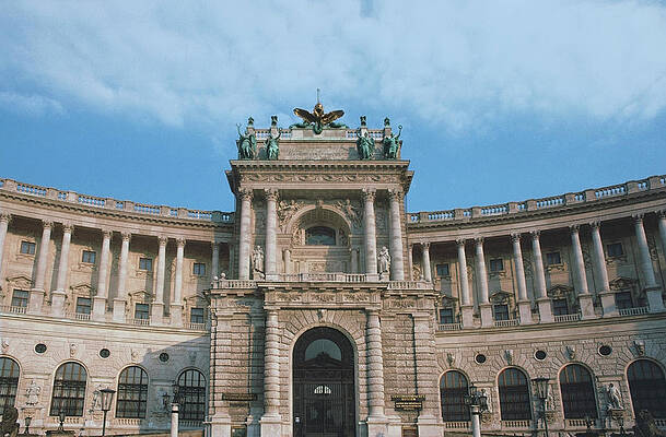 Wall Art - Photograph - Facade Of A Palace, Hofburg Palace by Dreampictures
