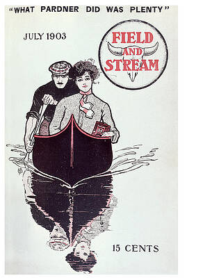 Wall Art - Painting - Field & Stream Magazine Cover July 1903 by Field & Stream