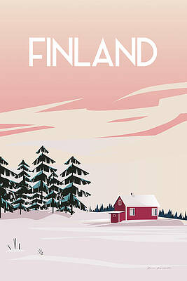 Wall Art - Drawing - Finland II by Omar Escalante