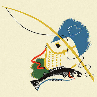 Fishing Creel Drawings for Sale - Fine Art America