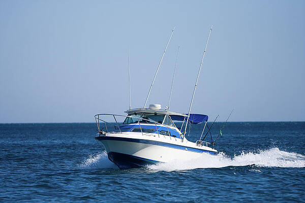 Fishing Boat Print by Grandriver