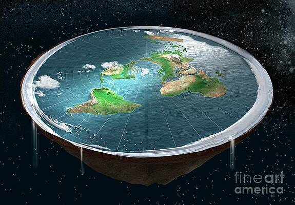 Wall Art - Photograph - Flat Earth by Science Photo Library