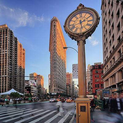Big Wall Art featuring the digital art Flatiron District, Nyc by Riccardo Spila