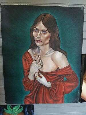 Florence Amnd The Machine Painting By Clennie Manning
