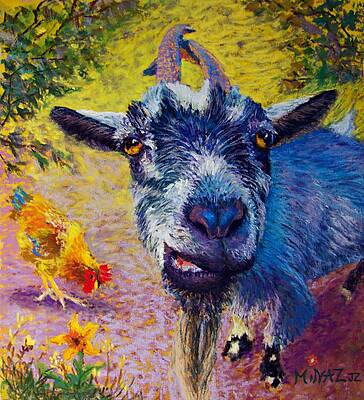Flower the Goat and Chicken Pal Chicketa by Minaz Jantz Flower the Goat and Chicken Pal Chicketa by Minaz Jantz