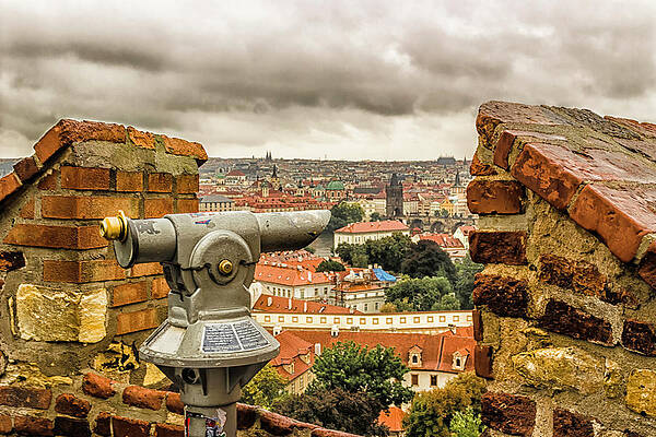 Wall Art - Photograph - Fog and Roofs of Prague by Vivida Photo PC