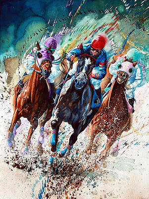 Horse Racing Paintings Fine Art America