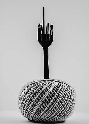 Wall Art - Photograph - Fork n String by Bob Orsillo