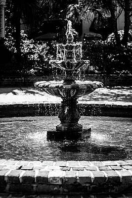 Fountain B W by Susie Weaver Fountain B W by Susie Weaver