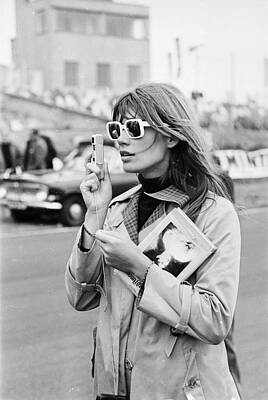 Francoise Hardy Print by Victor Blackman
