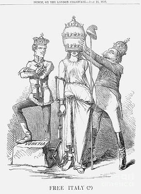 Wall Art - Drawing - Free Italy , 1859 by Print Collector