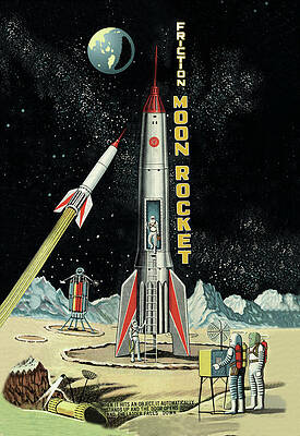 SCIENCE SPACE ROCKET MISSILE LAUNCH SCI FI Canvas art Prints 