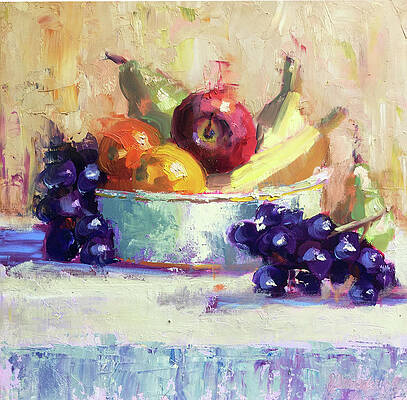 Fruit Bowl Paintings Fine Art America