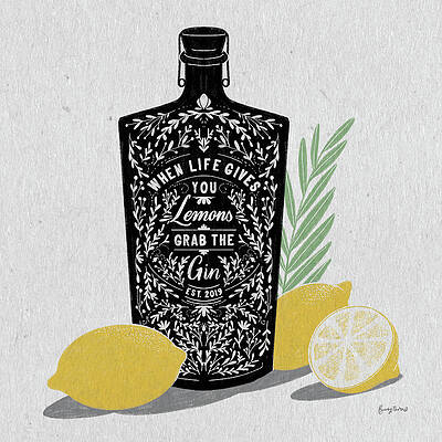 Gin Bottle Paintings Fine Art America
