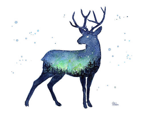 Painting of hot sale reindeer