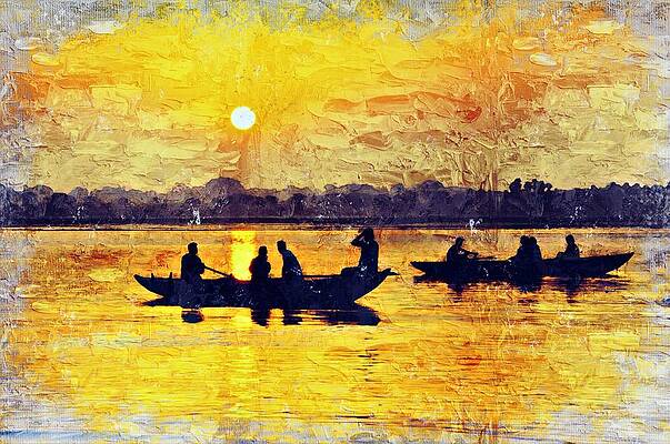 Ganges River Paintings Fine Art America