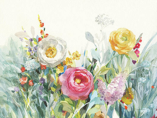 Wall Art - Painting - Garden Fullness by Danhui Nai