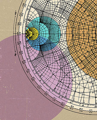 Wall Art - Drawing - Geometric Lines and Arcs on a Globe by CSA Images