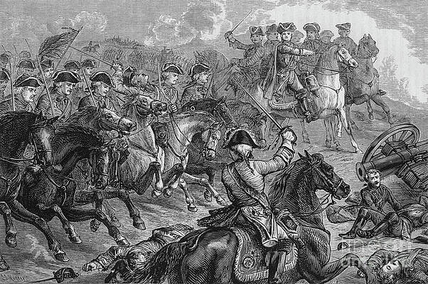 Wall Art - Drawing - George II At Dettingen, 27 June 1743 by Print Collector