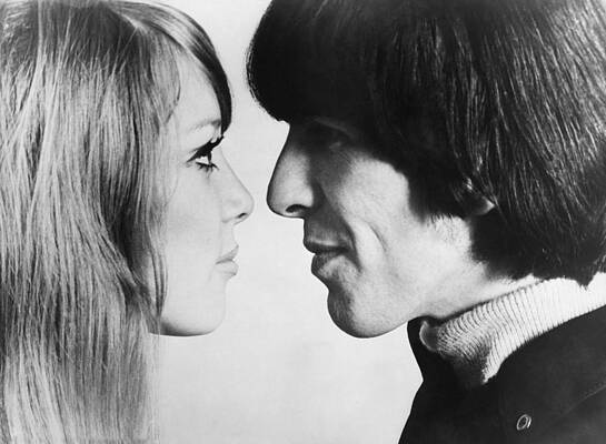  Photograph - Georges Harrison With The Model Pattie by Keystone-france