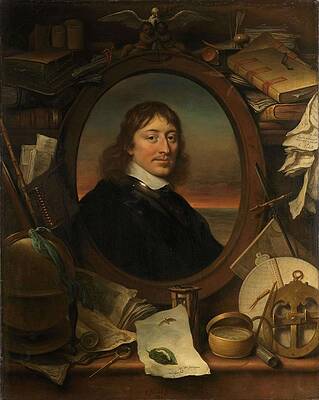Wall Art - Painting - Gerard Pietersz Hulft -1621-56-, First Councilor and Director-General of the Dutch East India Com... by Govert Flinck -mentioned on object-