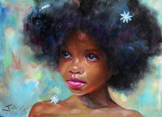 Natural African American Hair Art Fine Art America