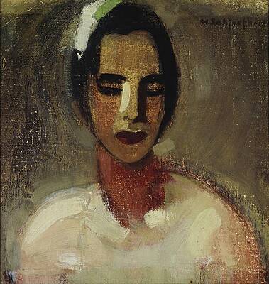 Wall Art - Painting - Girl From California by Helene Schjerfbeck
