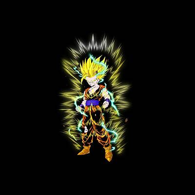 Wall Art - Drawing - Gohan SSJ2 by Jason Stonebanks