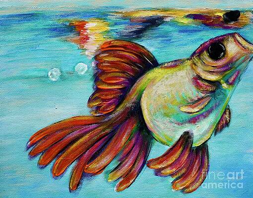Goldfish Bowl Paintings Fine Art America