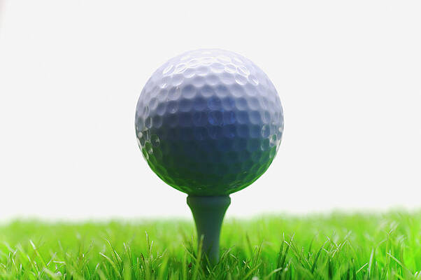 Golf Ball On Tee Print by Buena Vista Images