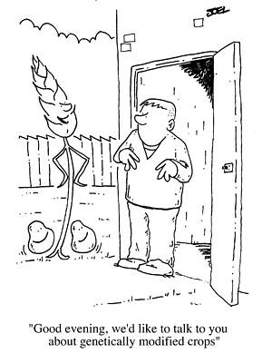 Wall Art - Drawing - Good Evening We Would Like To Talk To You About Genetically by Joel -mishon-