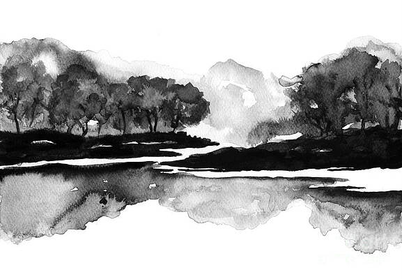 Black And White Nature Paintings Page 15 Of 35 Fine Art America