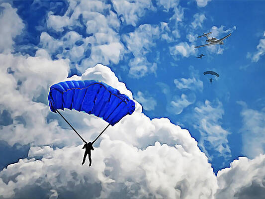 Skydiving Paintings - Fine Art America