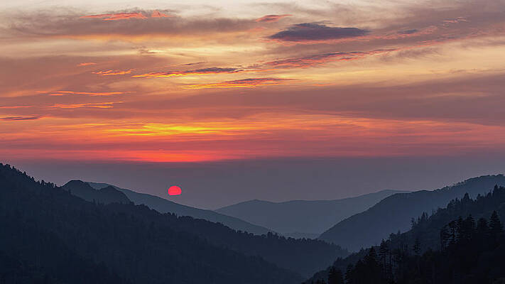 Wall Art - Photograph - GSMNP Sunset #7 by Bryan Bzdula