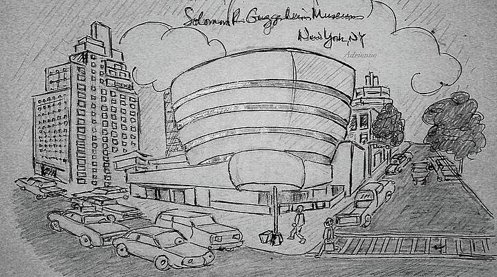 Guggenheim museumArFLwright Digital sketch wacom illustrarch  digitalart digitalsketch architecture archillustration  Instagram