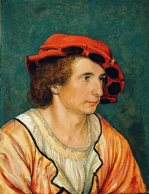 Wall Art - Painting - Hans Holbein the Younger Portrait of a Young Man, c. 1520/1530, National Gallery of Art. by Attributed to Hans Holbein the Younger