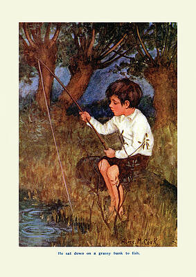 Boy Fishing Paintings for Sale (Page #3 of 21) - Fine Art America