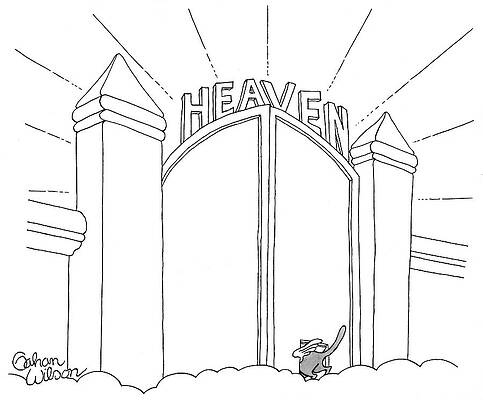 Wall Art - Drawing - Heaven by Gahan Wilson